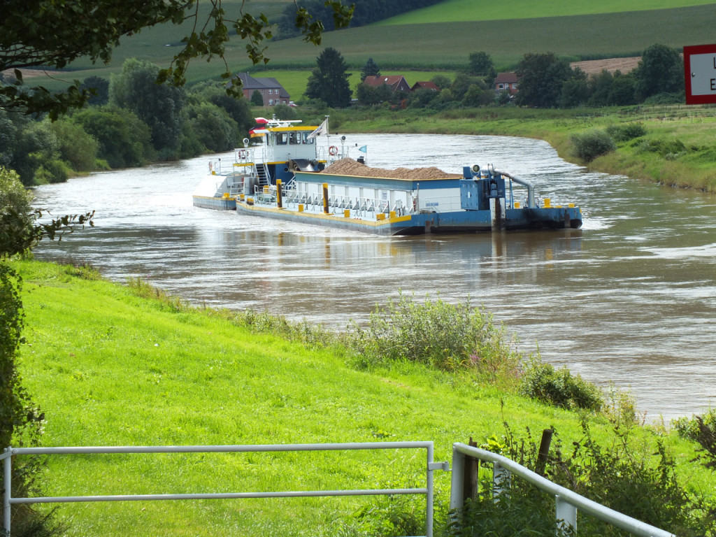 Schiff auf der Weser