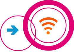 Freifunk-Logo mit WLAN-Symbol