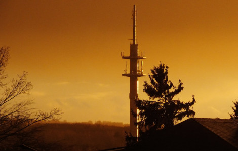 Ehemaliger Post- und Sendemast in Werste