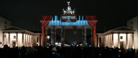 Das illuminierte Brandenburger Tor