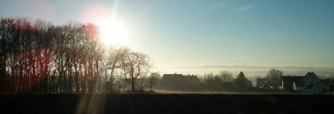 Blick von der Autobahnbrücke Werster Heide auf Werste