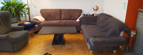 Sofas im Wohnzimmer