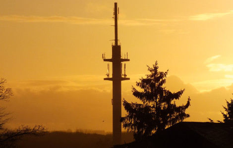 Ehemaliger Postsendeturm in Werste (oder so).