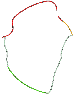 Die beiden Trassen der Nord- und der Südumgehung