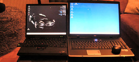 ThinkPad T23 vs. MSI Megabook L710