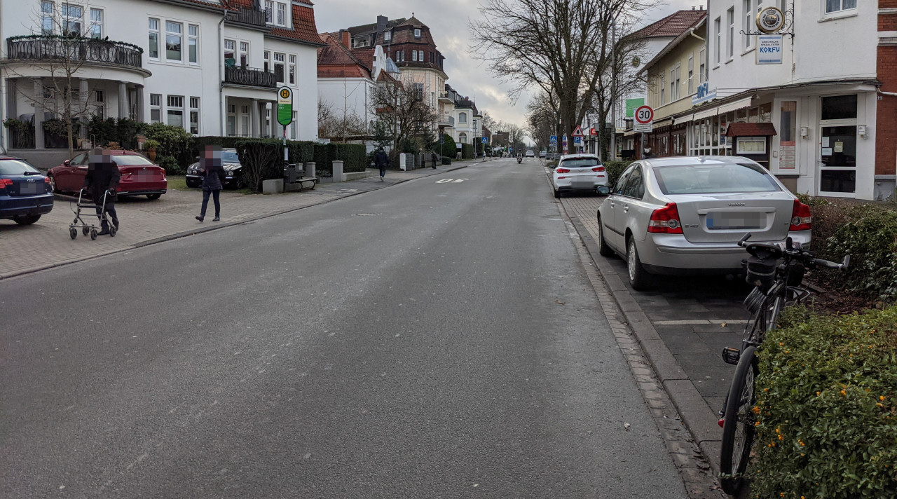 Dooring auf der Herforder Straße