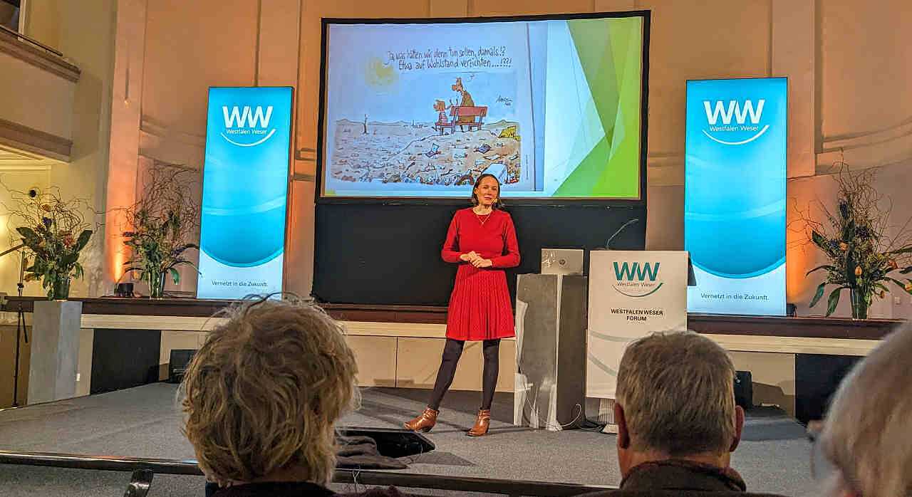 Dr. Ingrid Nestle beim Westfalen Weser Forum 2024