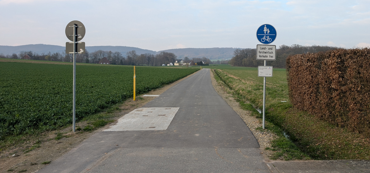 Radwegverbindung zwischen Wöhrener Straße und Am Hagen